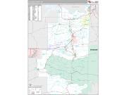 Le Flore County, OK <br /> Wall Map <br /> Premium Style 2024 Map
