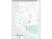McCurtain County, OK <br /> Wall Map <br /> Premium Style 2024 Map