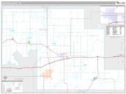 Okfuskee County, OK <br /> Wall Map <br /> Premium Style 2024 Map