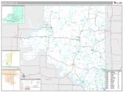 Osage County, OK <br /> Wall Map <br /> Premium Style 2024 Map