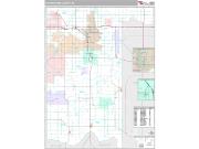 Pottawatomie County, OK <br /> Wall Map <br /> Premium Style 2024 Map