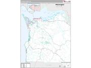 Clatsop County, OR <br /> Wall Map <br /> Premium Style 2024 Map