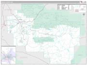 Crook County, OR <br /> Wall Map <br /> Premium Style 2024 Map