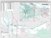 Multnomah County, OR <br /> Wall Map <br /> Premium Style 2024 Map
