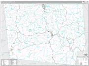 Bradford County, PA <br /> Wall Map <br /> Premium Style 2024 Map