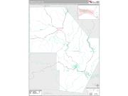 Cameron County, PA <br /> Wall Map <br /> Premium Style 2024 Map