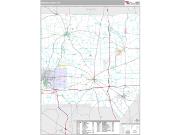 Mercer County, PA <br /> Wall Map <br /> Premium Style 2024 Map