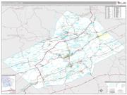 Schuylkill County, PA <br /> Wall Map <br /> Premium Style 2024 Map