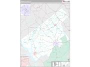 Abbeville County, SC <br /> Wall Map <br /> Premium Style 2024 Map