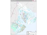 Beaufort County, SC <br /> Wall Map <br /> Premium Style 2024 Map