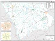 Chesterfield County, SC <br /> Wall Map <br /> Premium Style 2024 Map
