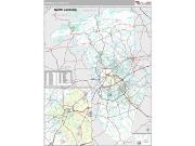 Greenville County, SC <br /> Wall Map <br /> Premium Style 2024 Map