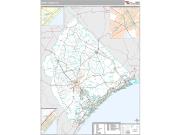 Horry County, SC <br /> Wall Map <br /> Premium Style 2024 Map