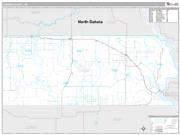 Corson County, SD <br /> Wall Map <br /> Premium Style 2024 Map