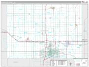 Minnehaha County, SD <br /> Wall Map <br /> Premium Style 2024 Map