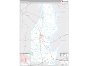 Benton County, TN <br /> Wall Map <br /> Premium Style 2024 Map
