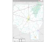Henderson County, TN <br /> Wall Map <br /> Premium Style 2024 Map