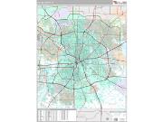 Dallas County, TX <br /> Wall Map <br /> Premium Style 2024 Map