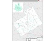 Hamilton County, TX <br /> Wall Map <br /> Premium Style 2024 Map