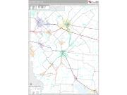 Kaufman County, TX <br /> Wall Map <br /> Premium Style 2024 Map