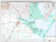 Nueces County, TX <br /> Wall Map <br /> Premium Style 2024 Map