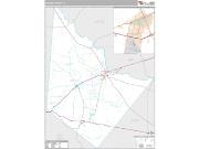 Reeves County, TX <br /> Wall Map <br /> Premium Style 2024 Map