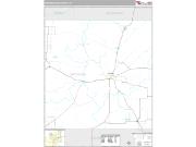 Shackelford County, TX <br /> Wall Map <br /> Premium Style 2024 Map