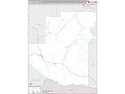 Terrell County, TX <br /> Wall Map <br /> Premium Style 2024 Map