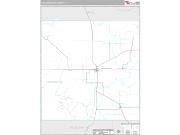 Throckmorton County, TX <br /> Wall Map <br /> Premium Style 2024 Map