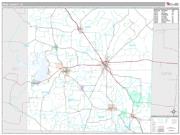 Wise County, TX <br /> Wall Map <br /> Premium Style 2024 Map