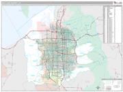 Salt Lake County, UT <br /> Wall Map <br /> Premium Style 2024 Map