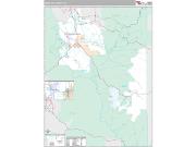 Wasatch County, UT <br /> Wall Map <br /> Premium Style 2024 Map