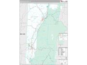 Bennington County, VT <br /> Wall Map <br /> Premium Style 2024 Map