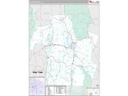 Rutland County, VT <br /> Wall Map <br /> Premium Style 2024 Map