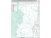 Windham County, VT <br /> Wall Map <br /> Premium Style 2024 Map