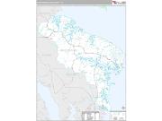 Northumberland County, VA <br /> Wall Map <br /> Premium Style 2024 Map