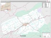 Washington County, VA <br /> Wall Map <br /> Premium Style 2024 Map