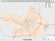 Danville County, VA <br /> Wall Map <br /> Premium Style 2024 Map