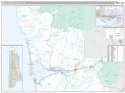 Grays Harbor County, WA <br /> Wall Map <br /> Premium Style 2024 Map