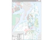 Kitsap County, WA <br /> Wall Map <br /> Premium Style 2024 Map