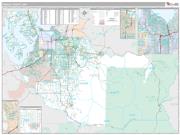 Pierce County, WA <br /> Wall Map <br /> Premium Style 2024 Map