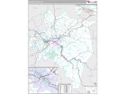 Kanawha County, WV <br /> Wall Map <br /> Premium Style 2024 Map