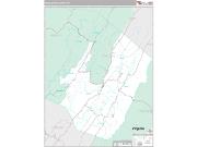 Pendleton County, WV <br /> Wall Map <br /> Premium Style 2024 Map