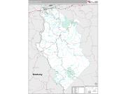 Wayne County, WV <br /> Wall Map <br /> Premium Style 2024 Map