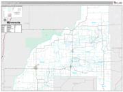 Burnett County, WI <br /> Wall Map <br /> Premium Style 2024 Map