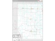 Clark County, WI <br /> Wall Map <br /> Premium Style 2024 Map
