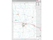 Dunn County, WI <br /> Wall Map <br /> Premium Style 2024 Map