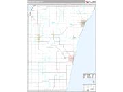 Kewaunee County, WI <br /> Wall Map <br /> Premium Style 2024 Map