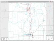 Lincoln County, WI <br /> Wall Map <br /> Premium Style 2024 Map