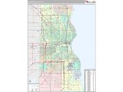Milwaukee County, WI <br /> Wall Map <br /> Premium Style 2024 Map